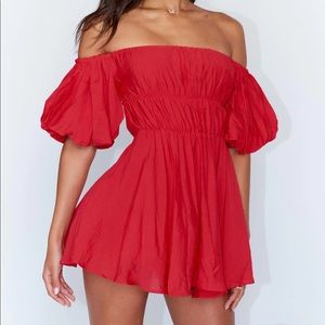 Princess Polly Halton Mini Dress Red
